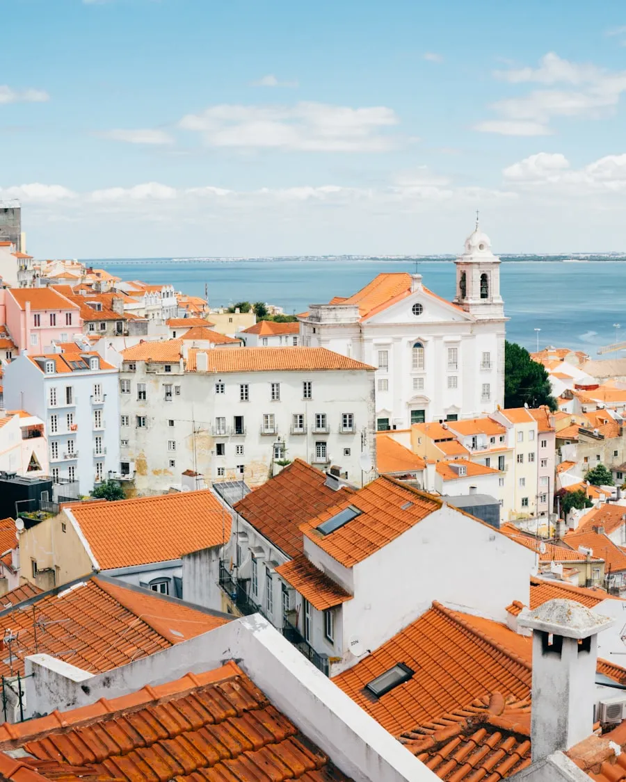 Alfama rooftops overlooking the Tagus