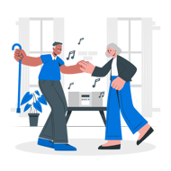 Active elderly people-cuate